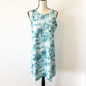 EDDIE BAUER Travex Aster Blue Tie Dye Tank Top  Athletic Dress Womens Large